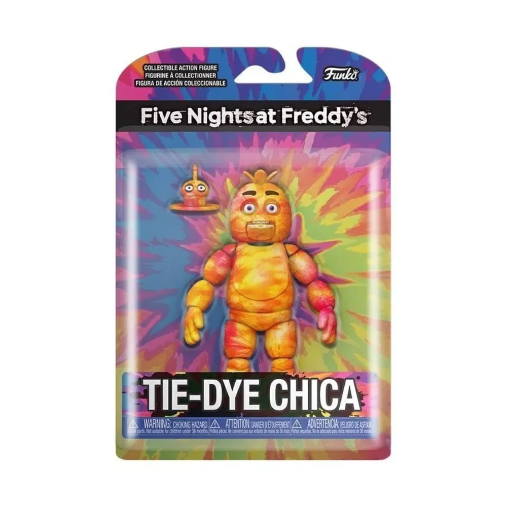 Funko FIVE NIGHTS AT FREDDY'S TIE-DYE CHICA ACTION FIGURE New! Collectible